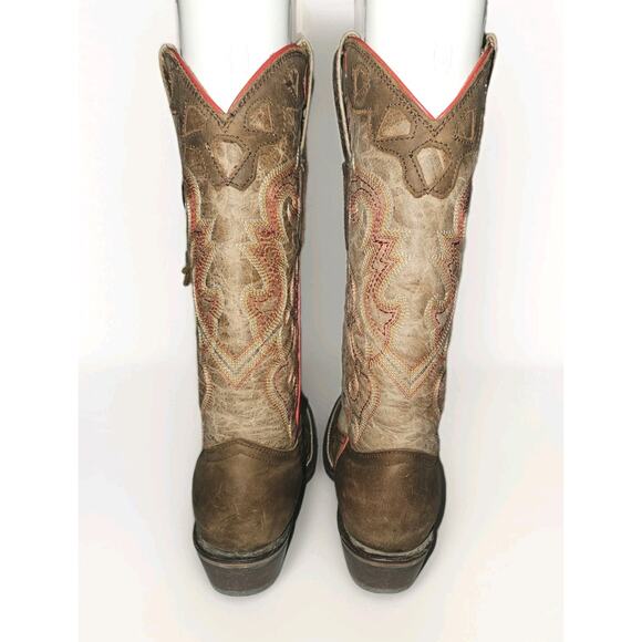Tombstone Arena Queen Womens Rodeo Cowboy Boots Brown Leather US Size 6.5 - Picture 7 of 11